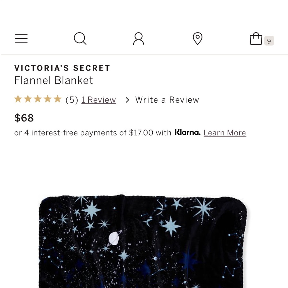 Throw blanket 🖤💫⭐️🤍 - Picture 5 of 5